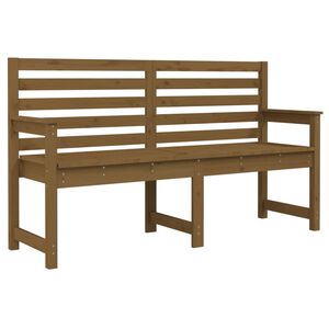 vidaXL Vrtna klop medeno rjava 159,5x48x91,5 cm trdna borovina
