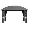 vidaXL Paviljon s stranicami in obokano streho 3x4 m antraciten