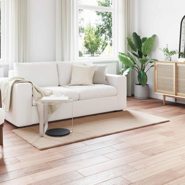 vidaXL Umetno zajčje preproga Olite Taupe 80 x 200 cm Poliester