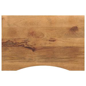 vidaXL Mizna plo&scaron;ča ukrivljena 100x50x2,5 cm trden mangov les