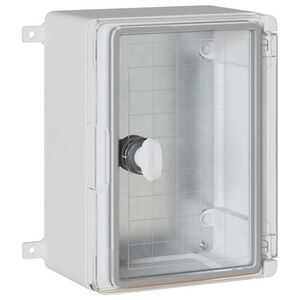 vidaXL Nadzorna omarica Siva 18 x 13 x 24 cm ABS plastika