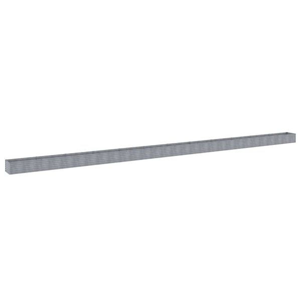 vidaXL Vrtna visoka greda 1152x50x36 cm corten jeklo