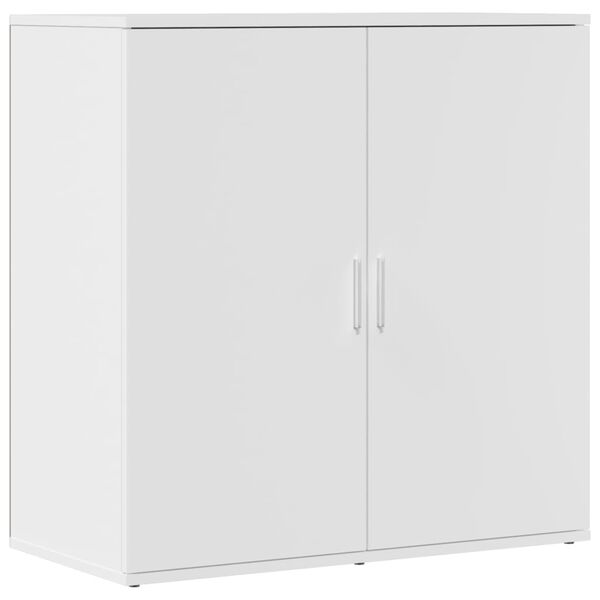 vidaXL Komoda 2 kosa bela 79x38x80 cm inženirski les