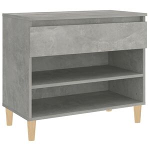 vidaXL Omarica za čevlje betonsko siva 70x36x60 cm inženirski les