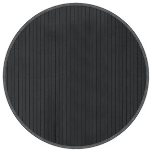 vidaXL Okrogla preproga siva 60 cm bambus