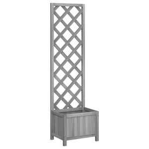 vidaXL Cvetlični lonec z re&scaron;etko 40x30x135 cm masiven les jelka
