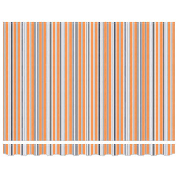 vidaXL Retraktilna tenda Modra in Oranžna 350 x 250 cm