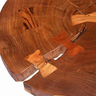 vidaXL Klubska mizica iz debla akacijev les (55-60)x40 cm