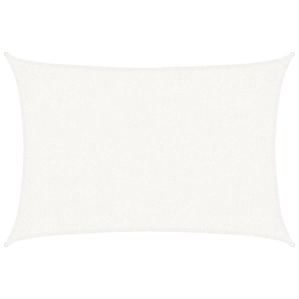 vidaXL Senčno jadro 160 g/m&sup2; belo 2x3 m HDPE