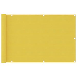 vidaXL Balkonsko platno rumeno 90x400 cm HDPE