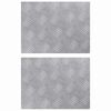 vidaXL Stopnice 2 kos 40 x 30 cm srebrna Aluminij Pravokotna