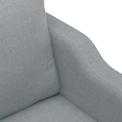vidaXL Sedežna garnitura 3-delna z blazinami svetlo sivo blago
