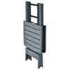 vidaXL Zložljiva vrtna miza zelena 79x72x70 cm plastika