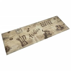 vidaXL Kuhinjska preproga pralna Coffee rjava 60x180 cm