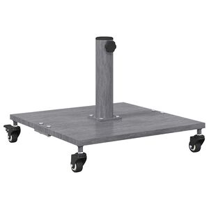 vidaXL Podstavek za senčnik Temno siva lesena površina