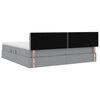vidaXL Postelja z dodatnim prostorom za shranjevanje in LED osvetlitvijo