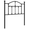 vidaXL Kovinsko nadomestno vzglavje črno 80 cm
