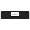 vidaXL TV omarica z LED lučkami črna 140x40x36 cm