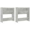 vidaXL Stenska omara za čevlje 2 kosa betonsko siva 60x18x60 cm