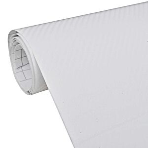vidaXL Folija za avto 3D bela 100x150 cm
