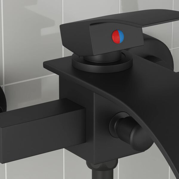 vidaXL Me&scaron;alna pipa za tu&scaron; Črna G 1 / 2 palca