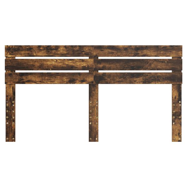 vidaXL Vzglavje Dimljeni oreh 200 cm Konstruiran les