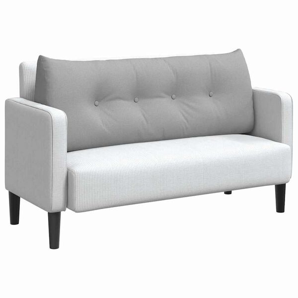 vidaXL Poglavni vzglavnik Oblačno siva 120 x 24 x 50 cm blago