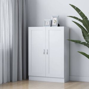 vidaXL Knjižna omara bela 82,5x30,5x115 cm inženirski les