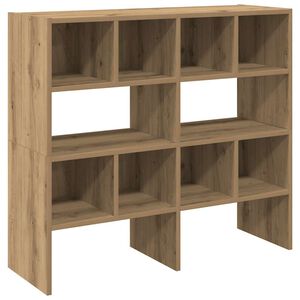 vidaXL Regal za čevlje 2 kosa zložljiva artisan hrast 89,5x30x40 cm