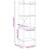 vidaXL Knjižna polica Sonoma hrast 40 x 30 x 119 cm Konstruiran les