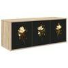 vidaXL Stenska TV omarica BREMEN 102 x 33 x 40 cm Sonoma hrast