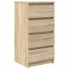vidaXL Komoda sonoma hrast 37,5x35x76 cm inženirski les