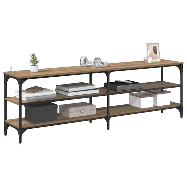 vidaXL TV omarica Umetni hrast 160 x 30 x 50 cm