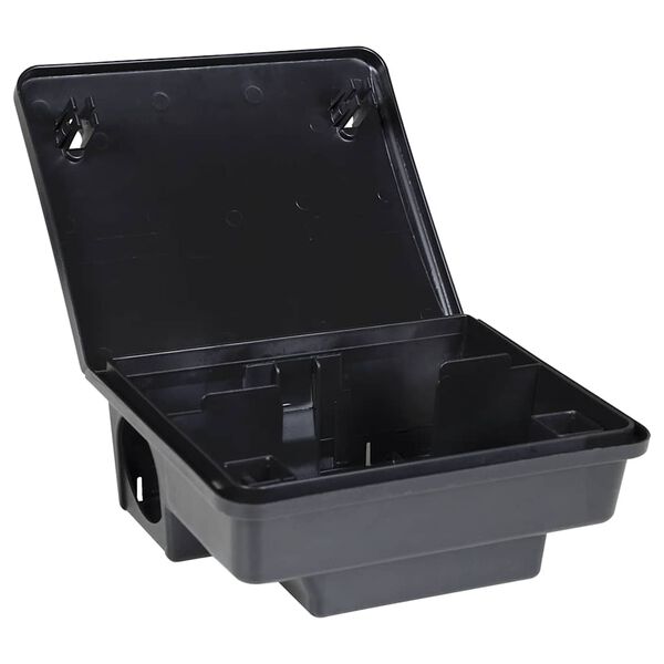 vidaXL Pasti za miši 6 kosov ?rne 23x19x9,5 cm