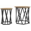 vidaXL Klubska miza 2 pcs Umetni hrast 50 x 50 x 50 cm