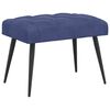 vidaXL Klop s gumbnim oblazinjenjem Policijska modra 60 x 40 x 45 cm