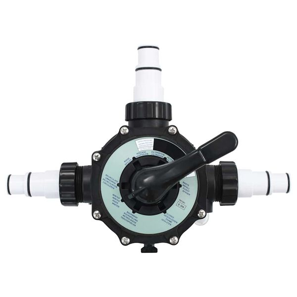 vidaXL Ventil z več priključki za peščeni filter ABS 1,5" 6-smerni