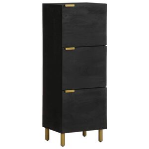 vidaXL Visoka tabla črna 40x33x110 cm Izoblikovan les