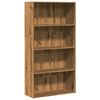vidaXL Knjižna omara artisan hrast 80x30x152 cm inženirski les