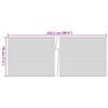 vidaXL Vrtna platna za zasebnost 10 kosov svetlo siva 252,5x19 cm PVC