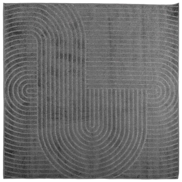 vidaXL Preproge za povr&scaron;ine HUARTE Antracit 200 x 200 cm Poliester