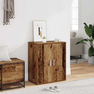 vidaXL omara za čevlje iz starega lesa 60x35x70 cm inženirski les
