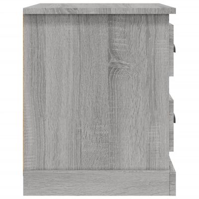 vidaXL Nočna omarica 2 kosa siva sonoma 39x39x47,5 cm inženirski les