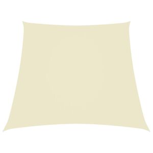 vidaXL Senčno jadro oksford blago trapez 2/4x3 m krem