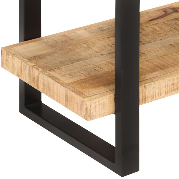 vidaXL Knjižna omara 4-nadstropna 120x40x180 cm robusten mangov les