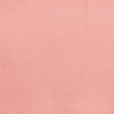 vidaXL Posteljni okvir roza 90x200 cm žamet
