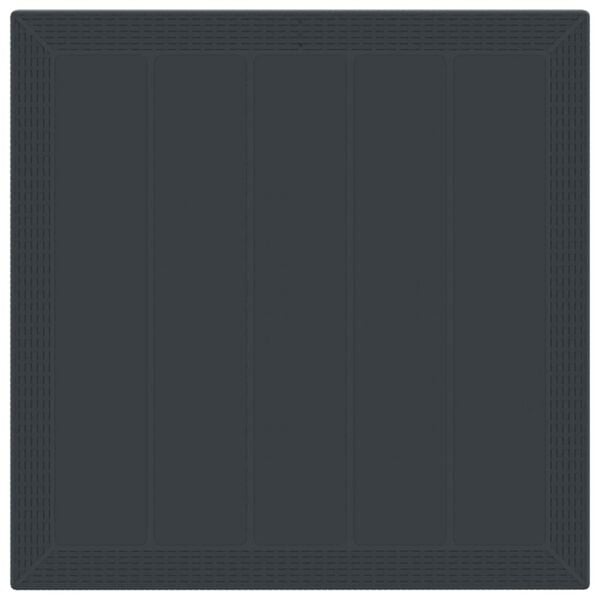 vidaXL Komplet za jedilnico v vrtu 3 pcs Antracit Polipropilen