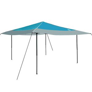 vidaXL Nadstre&scaron;ni &scaron;otor 395 x 395 x 251 cm Modra blago