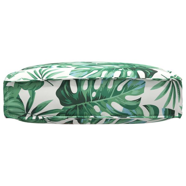 vidaXL Blazina za sedež palete Cvetlični Vzorec listov 60 x 60 x 12 cm