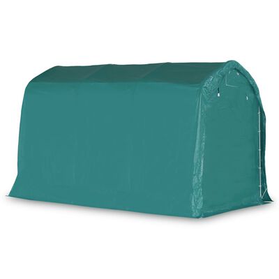 vidaXL Garažni šotor PVC 2,4x3,6 m zelen